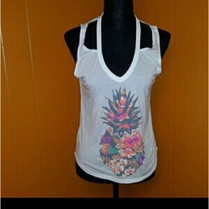 NWT Fifth Sun graphic t shirt tank top sz XS for summer